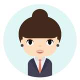 Woman Avatar with Smiling face. Female Cartoon Character. Businesswoman. Beautiful People Icon. Office Worker.